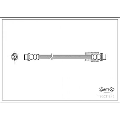 Flexible de frein CORTECO 19031642 - Publicité Flexible de frein CORTECO 19031642 - Publicité