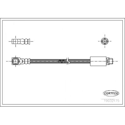 Flexible de frein Corteco pour Ford Mondeo - Côté arrière droit - Publicité Flexible de frein Corteco pour Ford Mondeo - Côté arrière droit - Publicité