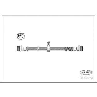 Tuyau de frein Corteco Land Rover - Essieu arrière M10X1 270mm - Publicité Tuyau de frein Corteco Land Rover - Essieu arrière M10X1 270mm - Publicité