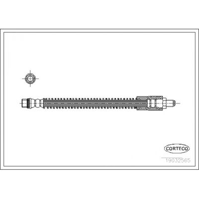 Corteco 19032565 Flexible de frein arrière - Pièce de frein - Publicité Corteco 19032565 Flexible de frein arrière - Pièce de frein - Publicité