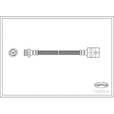 Corteco 19032578 Flexible de frein arrière - Flexible de frein - Publicité Corteco 19032578 Flexible de frein arrière - Flexible de frein - Publicité