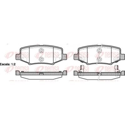 REMSA - 1264.02 - Jeep Wrangler 3 - Kit de plaquettes - Publicité REMSA - 1264.02 - Jeep Wrangler 3 - Kit de plaquettes - Publicité
