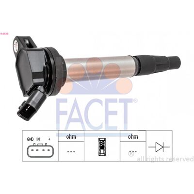 FACET 9.6436 Bobine d'allumage - Bobine d'allumage - Publicité FACET 9.6436 Bobine d'allumage - Bobine d'allumage - Publicité