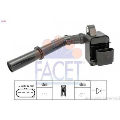 FACET A 264 906 12 00 Bobine d'allumage - Bobine d'allumage pour Mercedes-Benz - Publicité FACET A 264 906 12 00 Bobine d'allumage - Bobine d'allumage pour Mercedes-Benz - Publicité