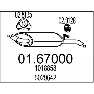 MTS - 01.67000 - 760 - Ford Fiesta - Silencieux d'échappement arrière - Publicité MTS - 01.67000 - 760 - Ford Fiesta - Silencieux d'échappement arrière - Publicité