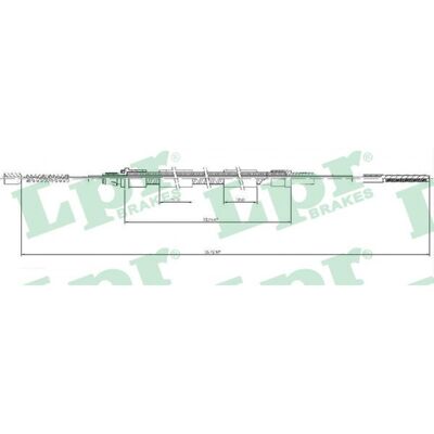 Câble de frein à main pour Seat Inca VW Caddy - Frein à tambour arrière - OEM C0931B - Publicité Câble de frein à main pour Seat Inca VW Caddy - Frein à tambour arrière - OEM C0931B - Publicité