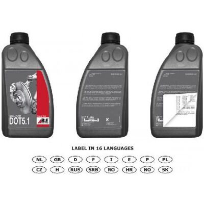 A.B.S. Liquide de frein - DOT 5.1 1L - Publicité A.B.S. Liquide de frein - DOT 5.1 1L - Publicité