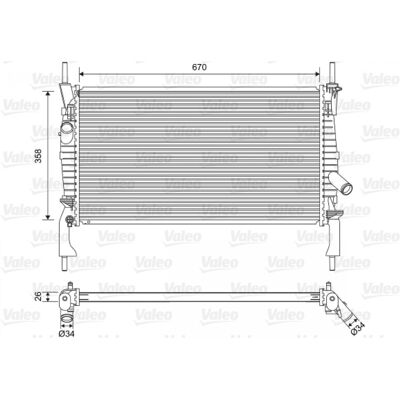 Radiateur en aluminium VALEO Transit Mk6 Van - Système de refroidissement - Publicité Radiateur en aluminium VALEO Transit Mk6 Van - Système de refroidissement - Publicité