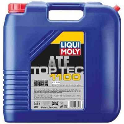 Huile de transmission automatique Liqui Moly Top Tec ATF 1100 20L - Publicité Huile de transmission automatique Liqui Moly Top Tec ATF 1100 20L - Publicité