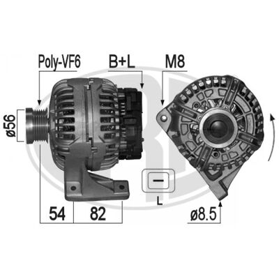 Alternateur ERA 209055A - 14V 160A pour Volvo XC90 I, V70 2, S80 I - Publicité Alternateur ERA 209055A - 14V 160A pour Volvo XC90 I, V70 2, S80 I - Publicité
