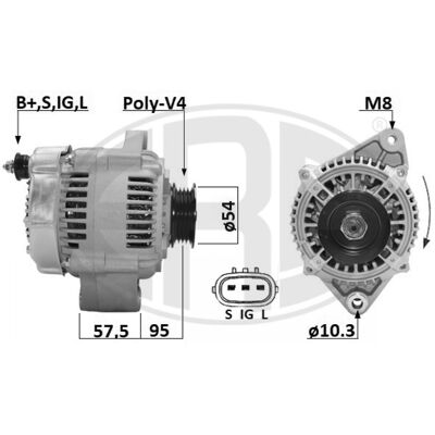 Alternateur ERA 209662A - 14V 80A pour Toyota MR2 II Coupe - Publicité Alternateur ERA 209662A - 14V 80A pour Toyota MR2 II Coupe - Publicité