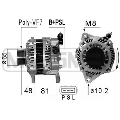 Alternateur ERA 210838A 14V 130A pour Nissan, Renault camions - Alternateur - Publicité Alternateur ERA 210838A 14V 130A pour Nissan, Renault camions - Alternateur - Publicité