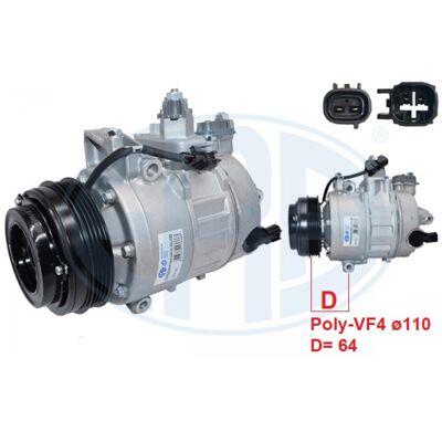 Compresseur de Climatisation ERA 670197 - Compatible Ford - Publicité Compresseur de Climatisation ERA 670197 - Compatible Ford - Publicité