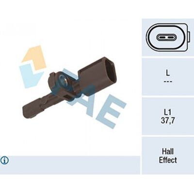 Capteur ABS FAE 78451 - pour Volkswagen, Audi, Seat, Skoda - Publicité Capteur ABS FAE 78451 - pour Volkswagen, Audi, Seat, Skoda - Publicité