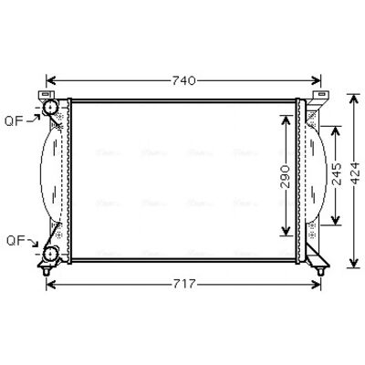 Radiateur en aluminium PRASCO AI2201 - Refroidissement moteur - Audi A4 B6/B7 - Publicité Radiateur en aluminium PRASCO AI2201 - Refroidissement moteur - Audi A4 B6/B7 - Publicité