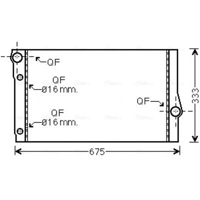 Ava Quality Cooling BW2410 Radiateur - Refroidissement moteur - Publicité Ava Quality Cooling BW2410 Radiateur - Refroidissement moteur - Publicité