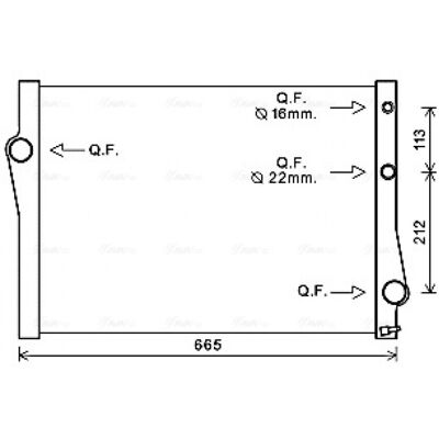 Radiateur en aluminium PRASCO BWA2471 pour BMW X5/X6 - Système de refroidissement - Publicité Radiateur en aluminium PRASCO BWA2471 pour BMW X5/X6 - Système de refroidissement - Publicité