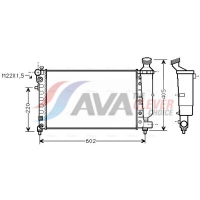 PRASCO PEA2216 Radiateur - Aluminium, 532mm, 322mm, 23mm - Radiateur - Publicité PRASCO PEA2216 Radiateur - Aluminium, 532mm, 322mm, 23mm - Radiateur - Publicité