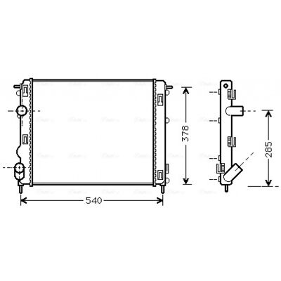 Radiateur en aluminium PRASCO RTA2269 - Refroidissement moteur - Garantie 2 ans - Publicité Radiateur en aluminium PRASCO RTA2269 - Refroidissement moteur - Garantie 2 ans - Publicité