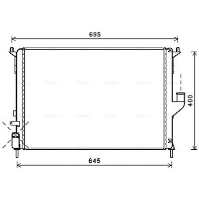 PRASCO RTA2477 Radiateur en Aluminium - Dacia Duster SUV, Sandero I - Refroidissement Moteur - Publicité PRASCO RTA2477 Radiateur en Aluminium - Dacia Duster SUV, Sandero I - Refroidissement Moteur - Publicité