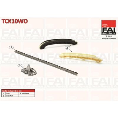 Kit chaîne de distribution FAI AutoParts TCK10WO - Simplex, 118 maillons - Publicité Kit chaîne de distribution FAI AutoParts TCK10WO - Simplex, 118 maillons - Publicité