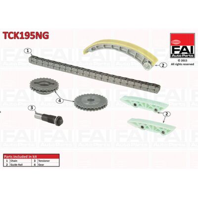 FAI AutoParts - TCK195NG Kit de chaîne de distribution - Engrenages pour Citroën Fiat Peugeot - Publicité FAI AutoParts - TCK195NG Kit de chaîne de distribution - Engrenages pour Citroën Fiat Peugeot - Publicité