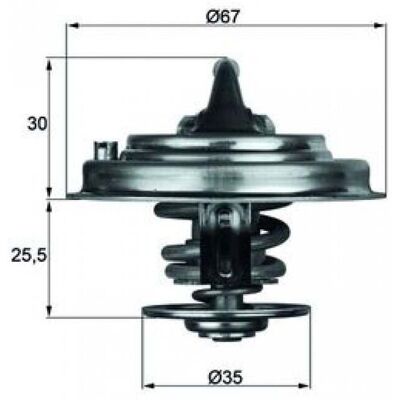 Thermostat MAHLE TX 34 87D - Eau, Joint - Publicité Thermostat MAHLE TX 34 87D - Eau, Joint - Publicité
