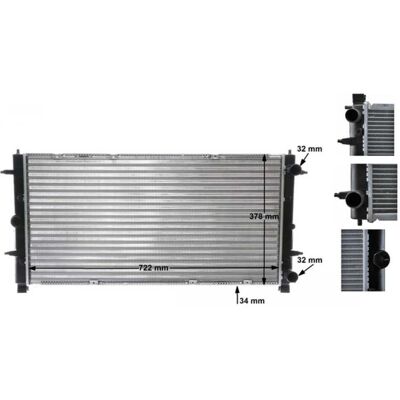 MAHLE ORIGINAL CR 398 000S Radiateur - Refroidissement du moteur - Publicité MAHLE ORIGINAL CR 398 000S Radiateur - Refroidissement du moteur - Publicité