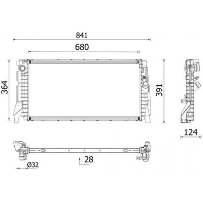 Radiateur en aluminium MAHLE ORIGINAL CR 2747 000P - Refroidissement moteur - Publicité Radiateur en aluminium MAHLE ORIGINAL CR 2747 000P - Refroidissement moteur - Publicité