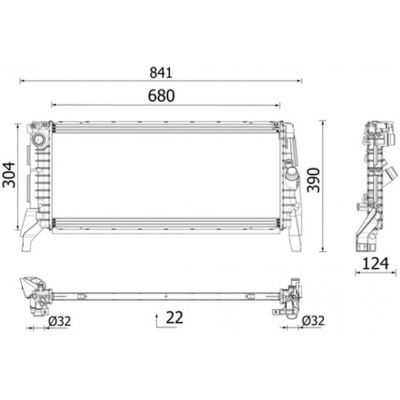 Radiateur en aluminium MAHLE ORIGINAL CR 2748 000P - Refroidissement du moteur - Publicité Radiateur en aluminium MAHLE ORIGINAL CR 2748 000P - Refroidissement du moteur - Publicité