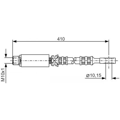 Flexible de Frein Bosch - M10x1 - 398mm - Tuyau de Frein - Publicité Flexible de Frein Bosch - M10x1 - 398mm - Tuyau de Frein - Publicité