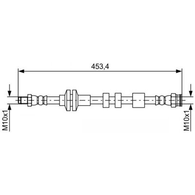 Flexible de frein Bosch - M10x1 - 430mm - Flexible de frein - Publicité Flexible de frein Bosch - M10x1 - 430mm - Flexible de frein - Publicité