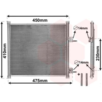 VAN WEZEL Condenseur de Climatisation pour Ford KA - Sans Déshydrateur - Aluminium - Publicité VAN WEZEL Condenseur de Climatisation pour Ford KA - Sans Déshydrateur - Aluminium - Publicité