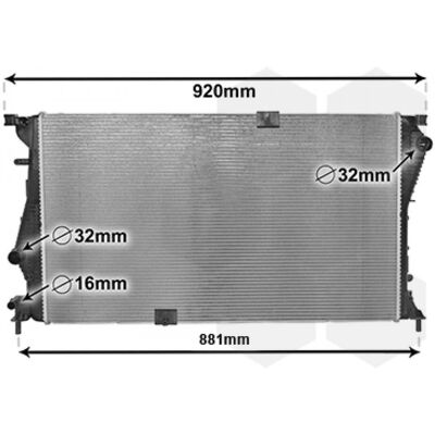 Radiateur en aluminium VAN WEZEL 43002601 - Refroidissement moteur - Renault Trafic 2 Kasten - Publicité Radiateur en aluminium VAN WEZEL 43002601 - Refroidissement moteur - Renault Trafic 2 Kasten - Publicité