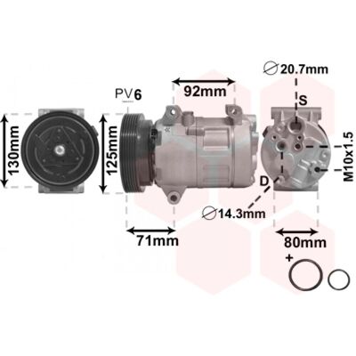 VAN WEZEL IR PLUS 4300K103 - Compresseur de Climatisation - Publicité VAN WEZEL IR PLUS 4300K103 - Compresseur de Climatisation - Publicité