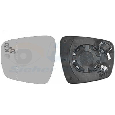 VAN WEZEL Modèle 4424835 - Verre de rétroviseur - Compatible avec l'aide au changement de voie - Publicité VAN WEZEL Modèle 4424835 - Verre de rétroviseur - Compatible avec l'aide au changement de voie - Publicité