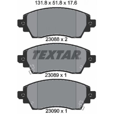 Ensemble de Plaquettes de Frein TEXTAR Corolla VIII Liftback - Plaquettes de frein - Publicité Ensemble de Plaquettes de Frein TEXTAR Corolla VIII Liftback - Plaquettes de frein - Publicité