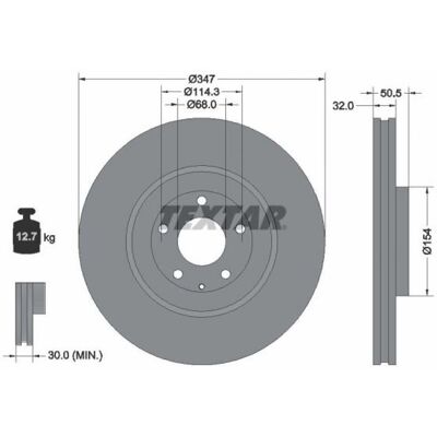 Disque de frein ventilé TEXTAR K13T33251 - Pièce de frein - Publicité Disque de frein ventilé TEXTAR K13T33251 - Pièce de frein - Publicité