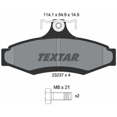 Textar Modèle Aw346513 - Plaquettes de frein pour Chevrolet Nubira & Daewoo Korando - Publicité Textar Modèle Aw346513 - Plaquettes de frein pour Chevrolet Nubira & Daewoo Korando - Publicité