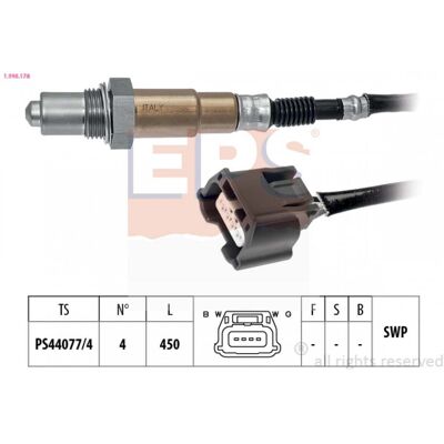 EPS 1.998.178 Sonde lambda - Chauffée, Universelle, 450mm, 4 Conducteurs - Publicité EPS 1.998.178 Sonde lambda - Chauffée, Universelle, 450mm, 4 Conducteurs - Publicité
