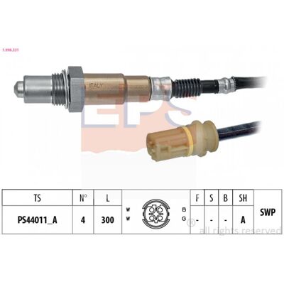 Sonde lambda EPS 1.998.331 - Chauffée, Fabriquée en Italie - Compatible BMW - Publicité Sonde lambda EPS 1.998.331 - Chauffée, Fabriquée en Italie - Compatible BMW - Publicité