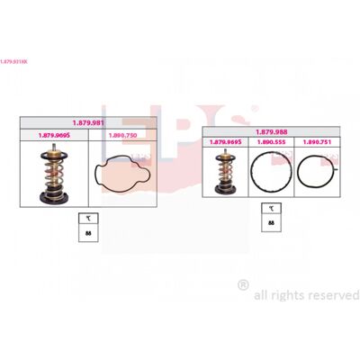 Thermostat d'eau BMW MINI - 1.879.931KK - Sans boîtier - Thermostat - Publicité Thermostat d'eau BMW MINI - 1.879.931KK - Sans boîtier - Thermostat - Publicité