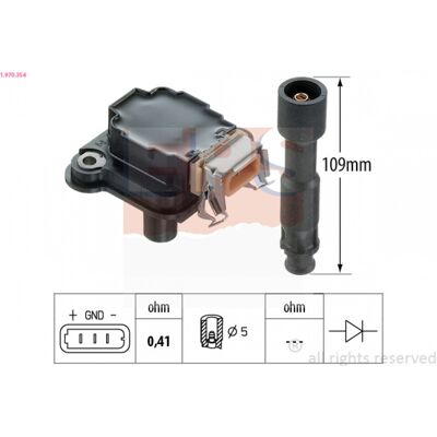 EPS 1.970.354 Bobine d'allumage - Bobine d'allumage - Publicité EPS 1.970.354 Bobine d'allumage - Bobine d'allumage - Publicité