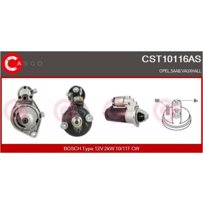 Casco Démarreur - 8058642081279 - Démarreur - OEM OPEL 09200962, 1202148, 24422273 - 10 dents - Publicité Casco Démarreur - 8058642081279 - Démarreur - OEM OPEL 09200962, 1202148, 24422273 - 10 dents - Publicité