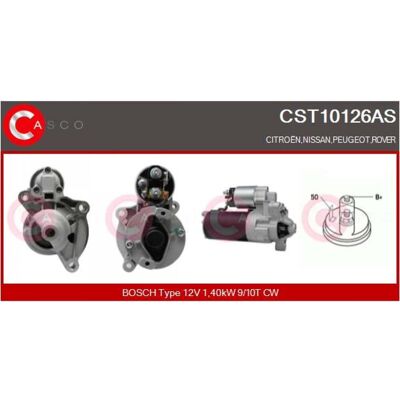 CASCO CST10126AS - Démarreur - Publicité CASCO CST10126AS - Démarreur - Publicité