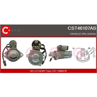 CASCO CST46107AS Démarreur - Numéro OEM 96843574, 4805517 - Publicité CASCO CST46107AS Démarreur - Numéro OEM 96843574, 4805517 - Publicité