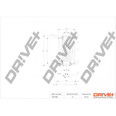 Dr!ve+ Filtre à Huile pour Alfa Romeo 159 - 54mm Diamètre, 97mm Hauteur - Publicité Dr!ve+ Filtre à Huile pour Alfa Romeo 159 - 54mm Diamètre, 97mm Hauteur - Publicité