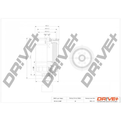 Dr!ve+ Filtre à Carburant D20798 pour Saab 9-3, 9-3x, BLS, Cadillac BLS - Publicité Dr!ve+ Filtre à Carburant D20798 pour Saab 9-3, 9-3x, BLS, Cadillac BLS - Publicité