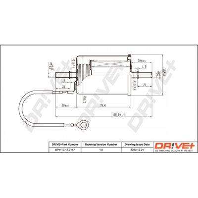 Filtre à Carburant Chevrolet Daewoo - Haute Qualité 146mm x 55mm - DFF0157 - Publicité Filtre à Carburant Chevrolet Daewoo - Haute Qualité 146mm x 55mm - DFF0157 - Publicité