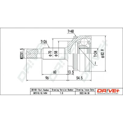 Dr!ve+ Kit de joints d'arbre de transmission Toyota Corolla - 150mm - Publicité Dr!ve+ Kit de joints d'arbre de transmission Toyota Corolla - 150mm - Publicité